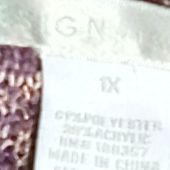 Design History Size 1X Mauve Sparkle Cowl Sweater - Picture 5 of 6